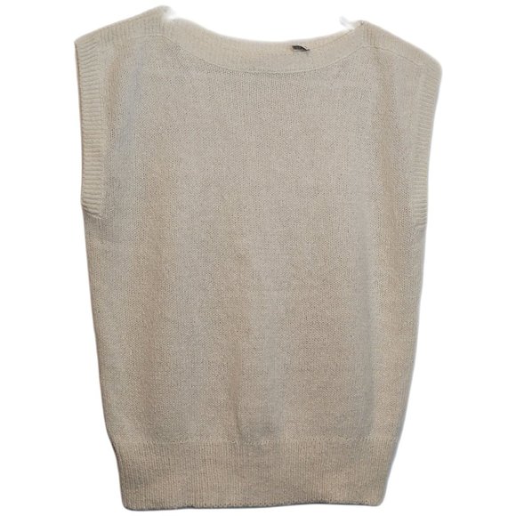 Vintage Catrina Ltd Sleeveless Pullover Top Size Large Off White Hong Kong - Picture 1 of 7
